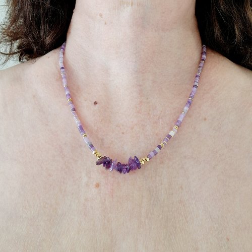 Collier améthyste