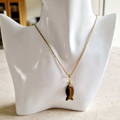 Collier pendentif poisson