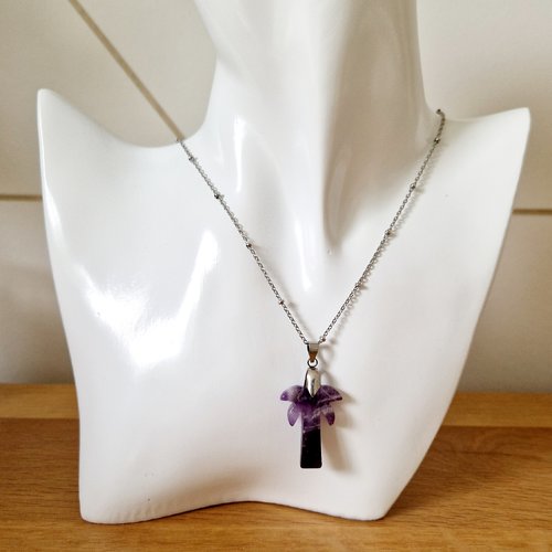 Collier pendentif palmier
