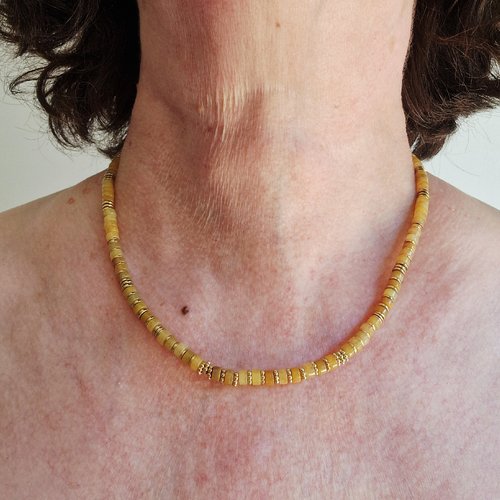 Collier aventurine jaune