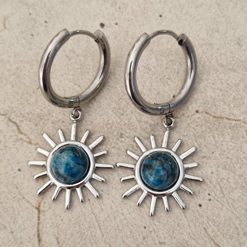Créoles soleil chrysocolle