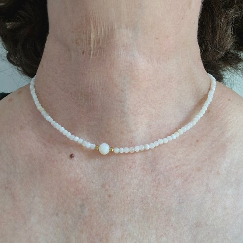 Collier perles de nacre