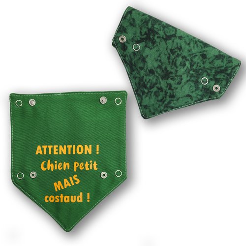 Bandana pour chien camouflage vert