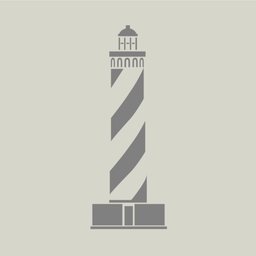 Pochoir en vinyle adhésif. phare. bord de mer (ref 76-2)