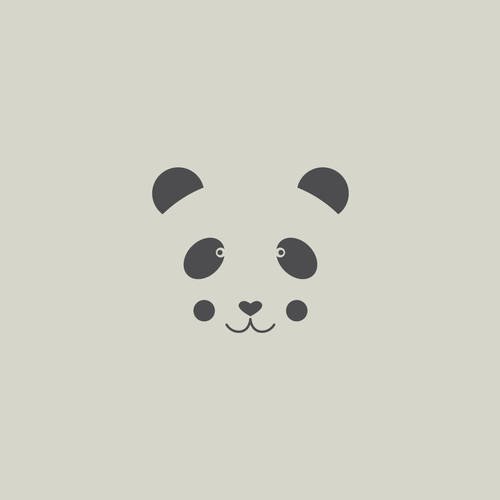 Pochoir panda. dessin panda. pochoir en vinyle adhésif. (ref 563-1) 