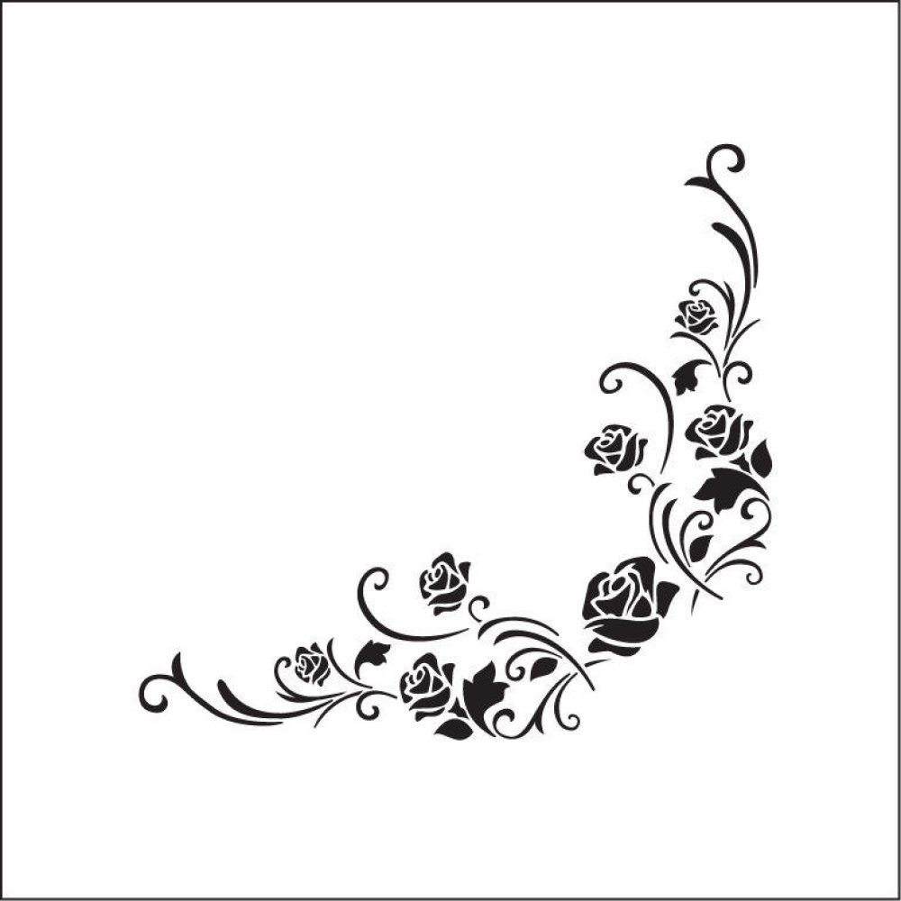 Sticker Pailleté Adhésif - Arabesque - Noir - Graines Créatives