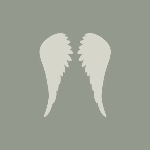 Petit pochoir en vinyle adhésif. ailes d'ange. ange (ref 121-3) 