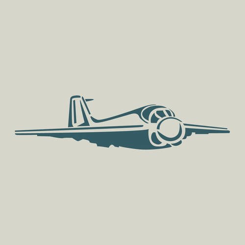Avion. pochoir avion. dessin d'avion (ref 340) 