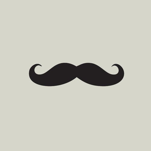 Petite moustache. pochoir en vinyle adhésif. décor moustache (ref 65-4) 