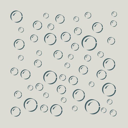 Pochoir bulles. dessin de bulles (ref 315) 