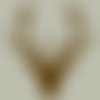 Cerf. silhouette de tête de cerf. grand pochoir en vinyle adhésif. (ref 189-2)