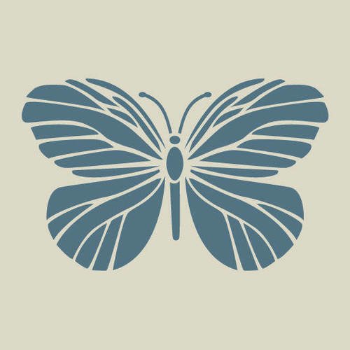 Papillon. pochoir en vinyle adhésif. (ref 161) 
