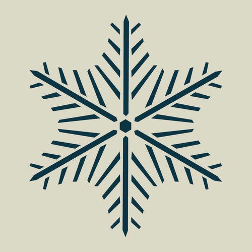 Flocon de neige. décoration de noël. pochoir en vinyle adhésif.(ref 152) 