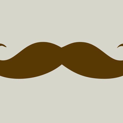 Grande moustache. pochoir en vinyle adhésif. décor moustache (ref 65b) 