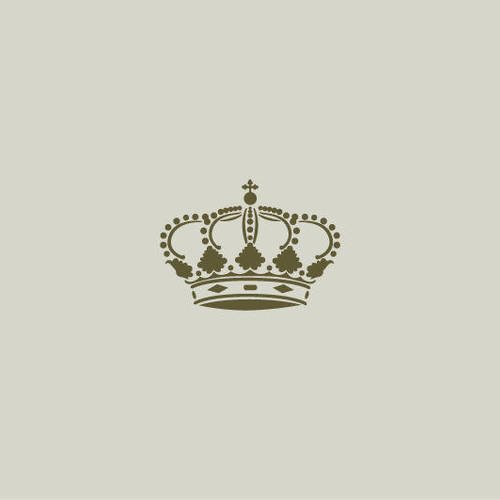 Couronne royale. pochoir de couronne royale. dessin de couronne (ref 345-3) 
