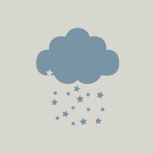 Pochoir nuage. pochoir étoiles  (ref 470-4) 