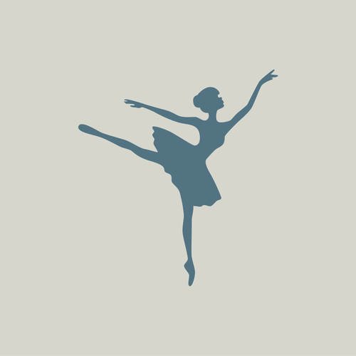 Pochoir danseuse. dessin danseuse. silhouette danseuse (ref 596-1) 