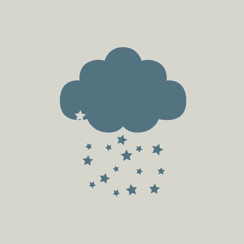 Pochoir nuage. pochoir étoiles  (ref 470-1) 