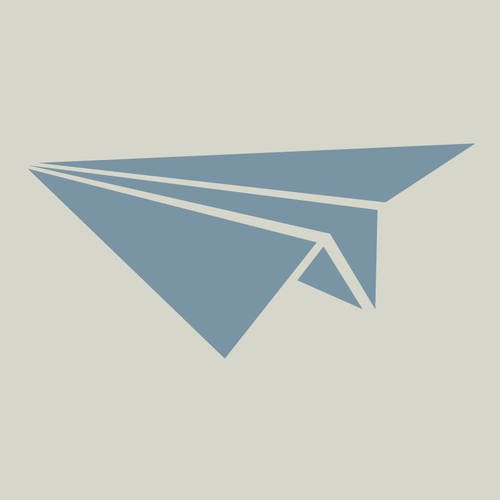 Pochoir d'avion. origami avion. pochoir origami (ref 443) 