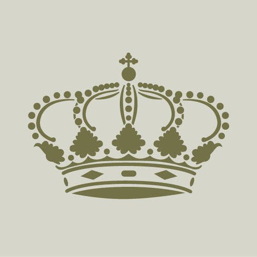 Couronne royale. pochoir de couronne royale. dessin de couronne (ref 345) 