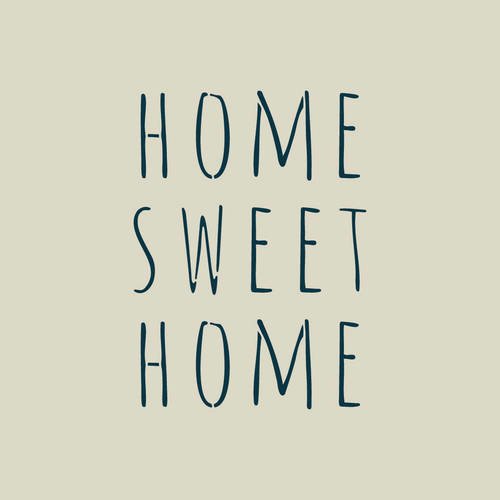 Home sweet home. pochoir de phrase (ref 265) 