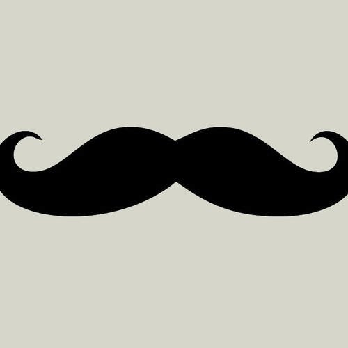 Grande moustache. pochoir en vinyle adhésif. décor moustache. pochoir moustache (ref 65-3) 