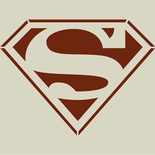 Superman. pochoir superman. pochoir en vinyle adhésif. (ref 234) 