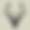 Cerf. silhouette de tête de cerf. pochoir en vinyle adhésif. (ref 189) 