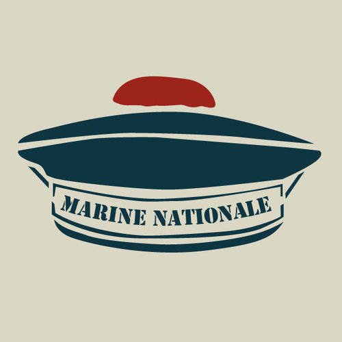 Bonnet marin. bachi. pompon rouge. marine (ref 59) 