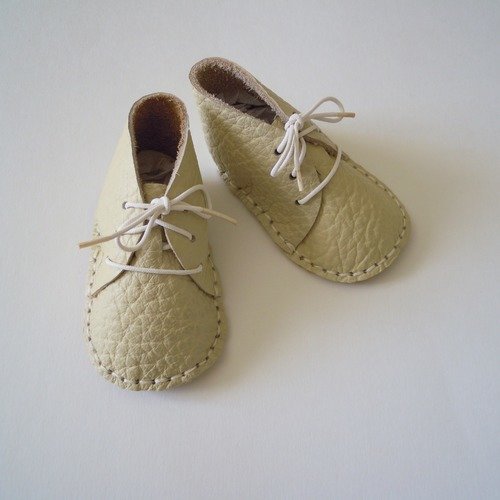 chausson cuir bébé personnalisé