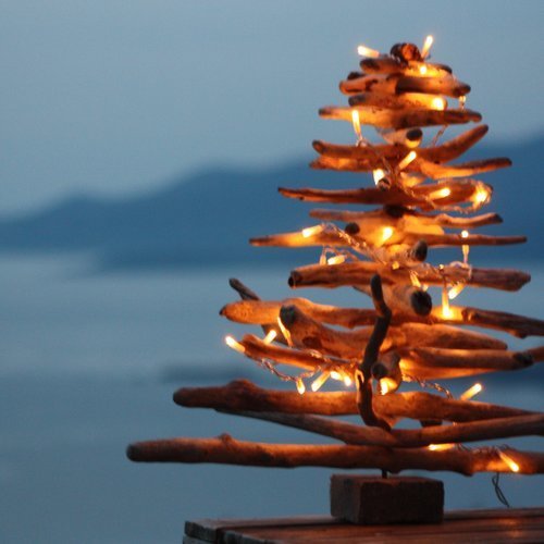 Sapin en bois flotté