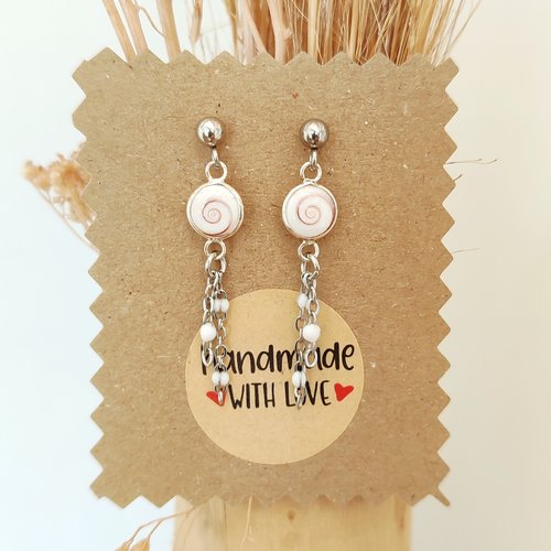 Boucles d'oreilles œil de ste lucie