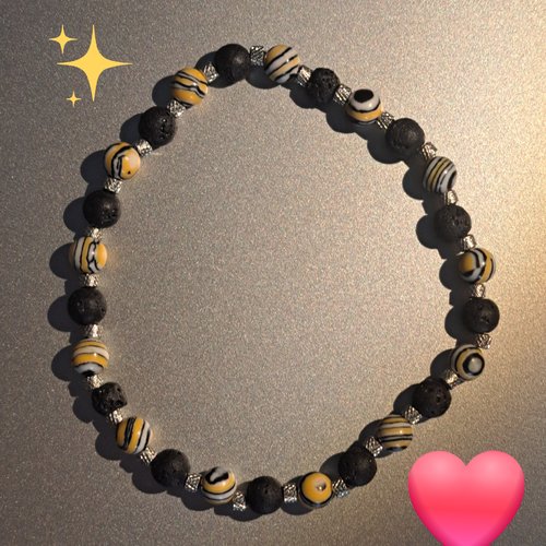 Bracelet perles naturelles