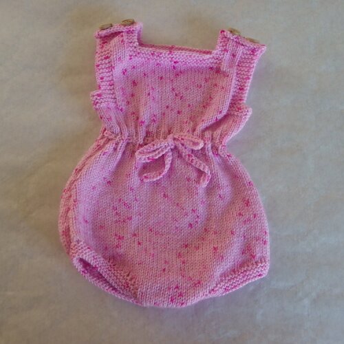 Combinaison sans manches rose taille 3 mois pour bébé fille