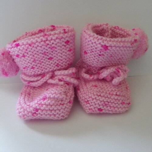 Chaussons bébé fille rose - Un grand marché