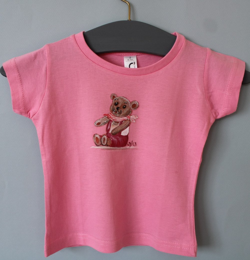 t shirt enfant rose