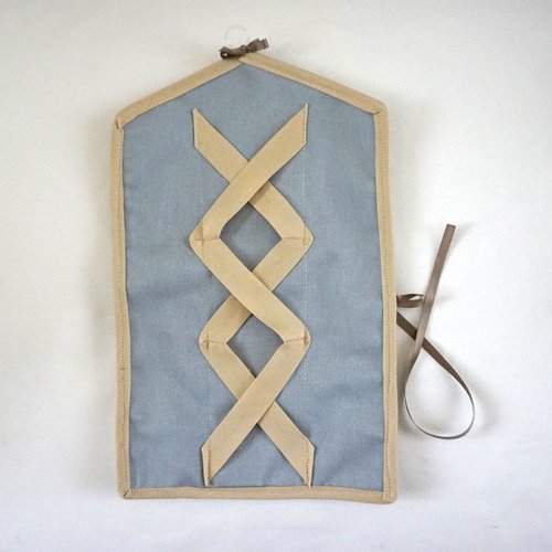 Porte bijoux beige damassé