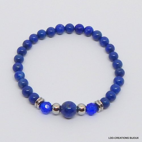 Bracelet pierres naturelles lapis lazuli