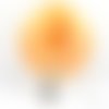 Boucle d'oreille homme unisexe, acier, loup