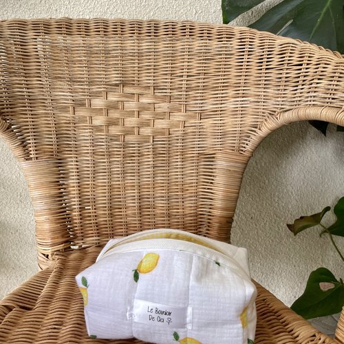 Trousse de beauté citronnée