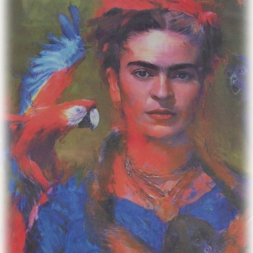 Transfert d'image au fer à repasser frida kahlo