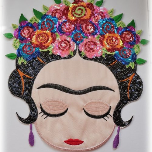 Frida Kahlo LOVE COEUR COLOMBES Veste patch Qualité Iron on brodé amour A30