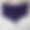 Long châle/chèche "happy", tricoté main point fantaisie, degradé de couleurs mauve/violet/bleu