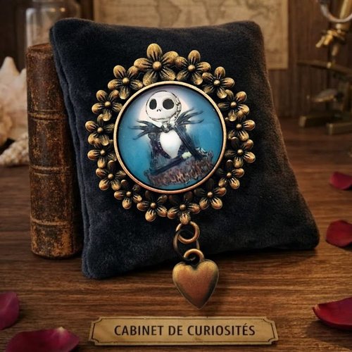Relique poétique halloween chic - bijou gothique victorien - univers tim burton..
