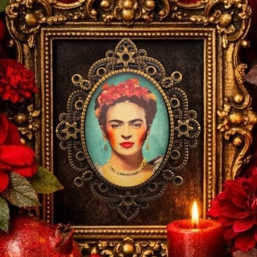 Broche art féministe - hommage peintre surréaliste - frida kahlo - cadeau femme unique.