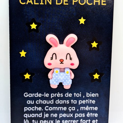 Carte d'affirmation positive lapin kawaii