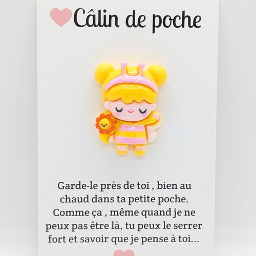 Carte d'affirmation positive petite abeille