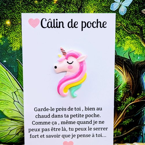 Carte d'affirmation positive licorne