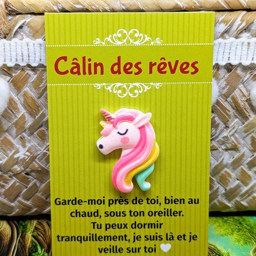 Carte d'affirmation positive licorne