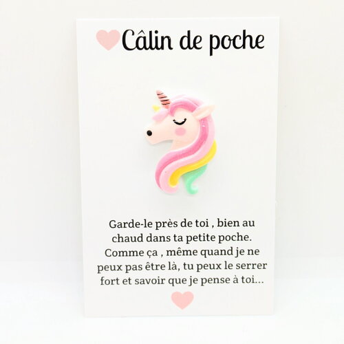 Câlin de poche licorne